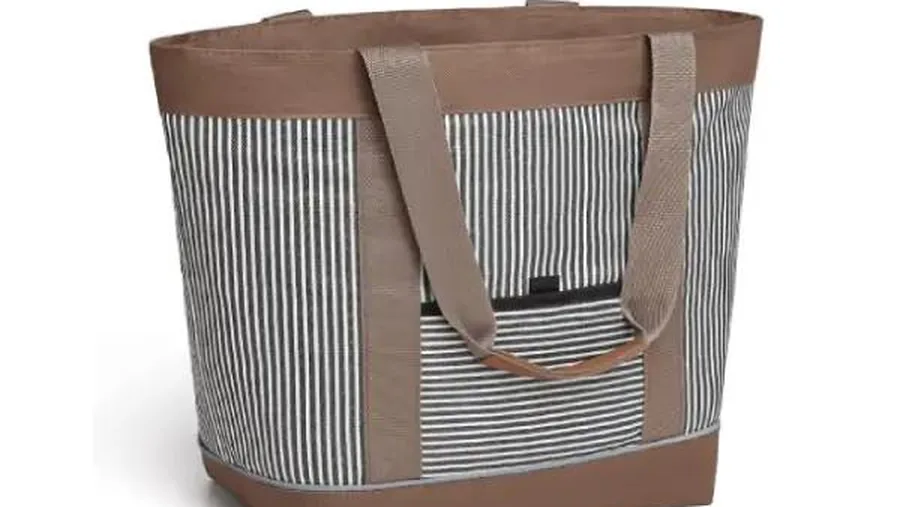 Custom printed on an insulated lunch bag for bulk branding